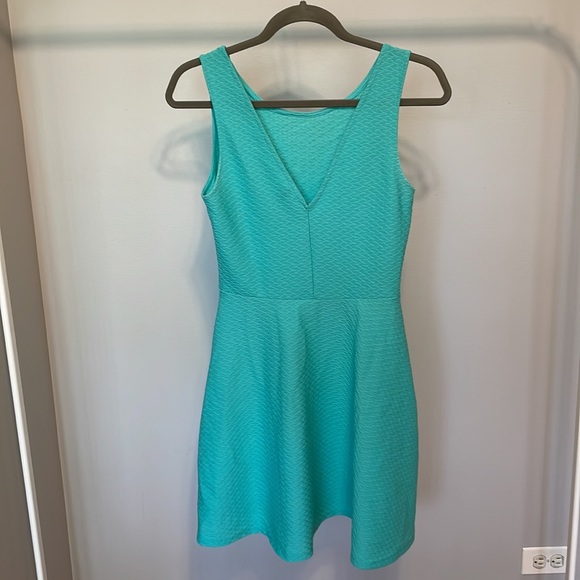 Turquoise dress, great for a wedding guest! - Picture 3 of 4